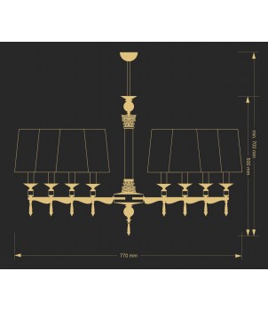 Candelabru MERANO MER-ZW-8(P/A)