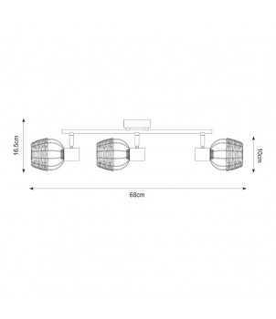 Plafoniera COPA R5022003-3TU