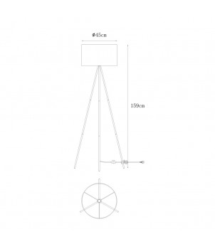 Lampadar CARA A4001-BK