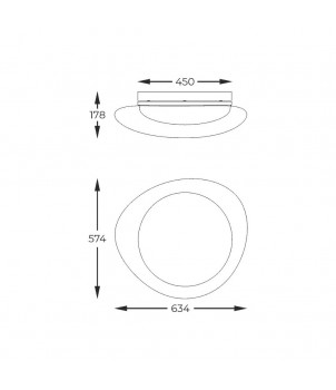 Plafoniera AURA FM2201001-570