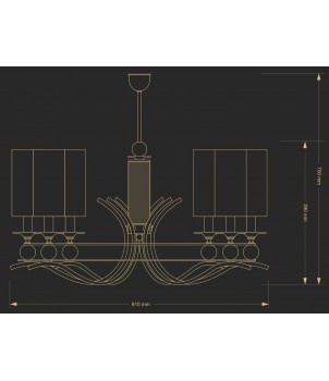 Candelabru RUTA RUT-ZW-6(N/A)