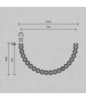 Lustra AMULET MOD555CL-L28G3K