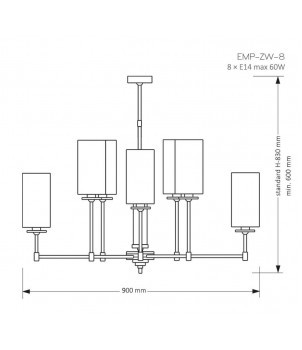 Candelabru EMPOLI EMP-ZW-8(N)