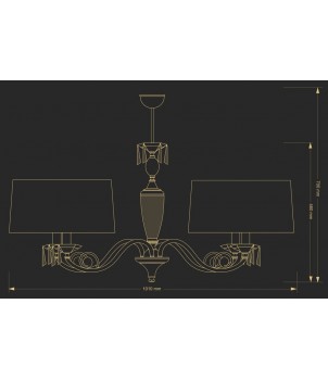 Candelabru MONZA MON-ZWL-4(P/A)