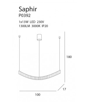 Lustra SAPHIR P0392