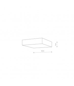 Plafoniera LID SQUARE LED 25W 3000K 10425