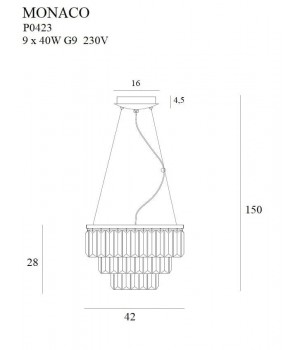 Candelabru MONACO P0423