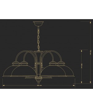 Candelabru LIDO LID-ZW-5(P)