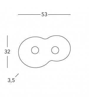 Plafoniera CIRCLE A1336.12.1.Au