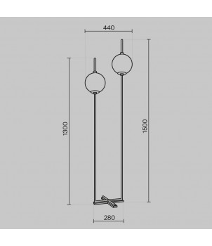 Lampadar THE SIXTH SENSE Z020FL-L12BS3K