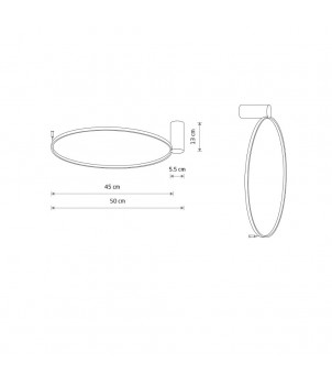 Plafoniera CIRCOLO LED S 3000K 10928