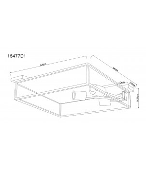 Plafoniera HAGAR 15477D1