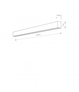 Aplica STRAIGHT WALL LED L 7595