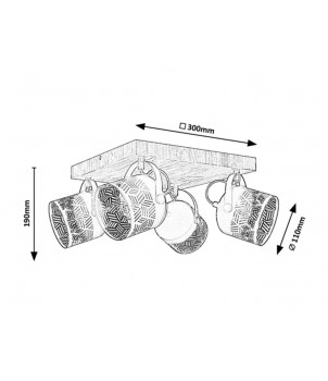 Plafoniera ROTEM 3299