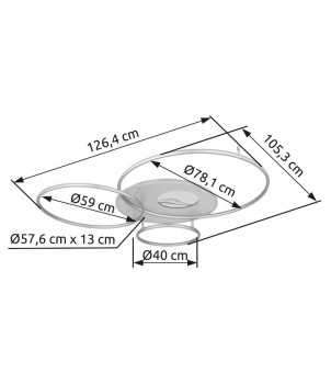 Plafoniera INVERTINA 48466-70A