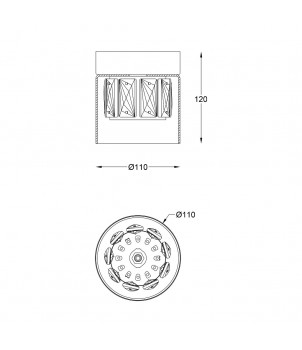 Plafoniera GEM C0389-01A-F7AC