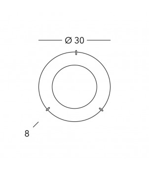 Plafoniera MOON A1306.11LED.4.Cu