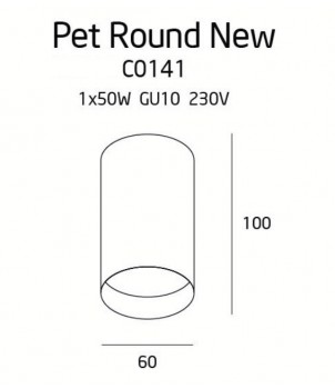 Spot Aplicat PET ROUND NEW C0141