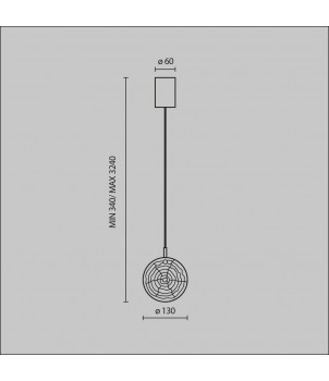 Lustra FROZEN MOD254PL-01BS