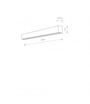 Aplica STRAIGHT WALL LED M 7594