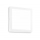 Plafoniera UNIVERSAL PL D40 SQUARE  BIANCO 240374