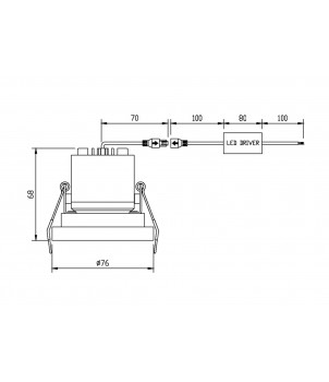 Spot Incastrat KAPPELL DL040-L10G4K