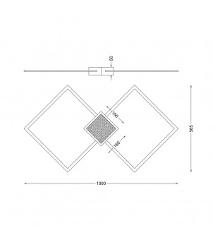 Plafoniera HEX RLX96474-1D