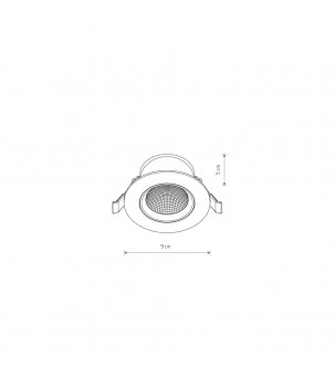 Spot Incastrat EGINA LED 5W 3000K 10546