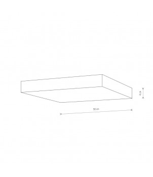 Plafoniera LID SQUARE LED 50W 4000K 10432