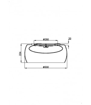 Plafoniera SOLEN MOD074PL-L16B3K