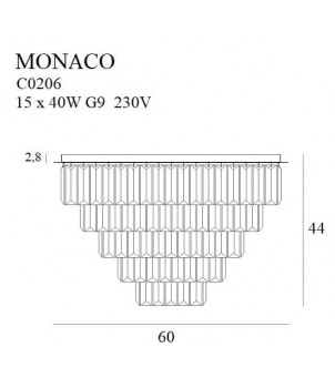 Plafoniera MONACO C0206