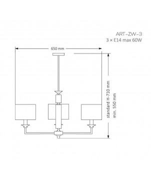 Candelabru ARTU ART-ZW-3(N)