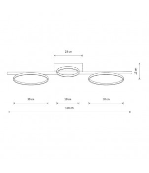 Plafoniera CIRCOLO LED 4000K 10866