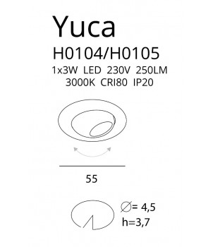 Spot Incastrat YUCA H0105