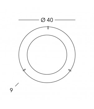 Plafoniera MOON A1306.12.4.Cu