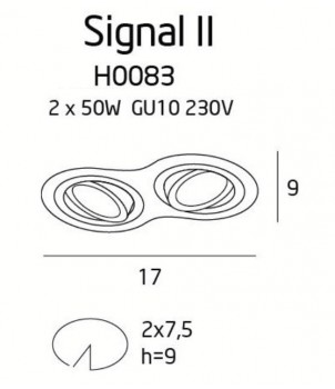 Spot Incastrat SIGNAL II H0083