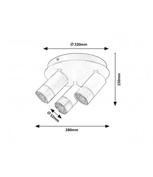 Plafoniera ZIRCON 5071