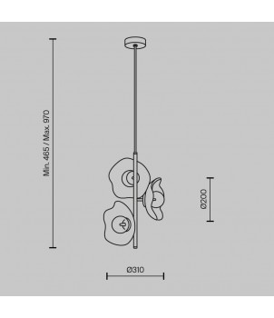 Lustra MIRACLE MOD207PL-03BS