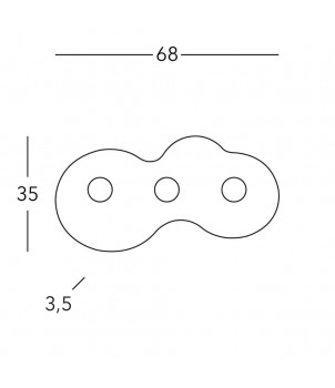 Plafoniera CIRCLE A1336.13.1.Ag