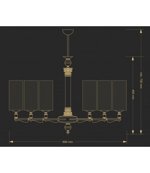 Candelabru MERANO MER-ZW-6(N)