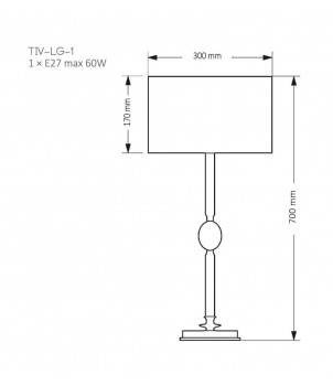 Veioza TIVOLI TIV-LG-1(N)