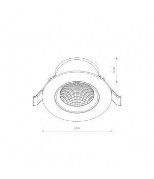 Spot Incastrat EGINA LED 15W 4000K 10556