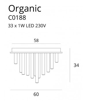 Plafoniera ORGANIC C0188D