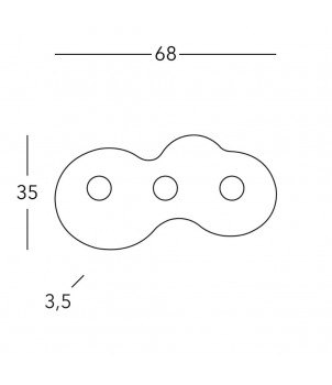 Plafoniera CIRCLE A1336.13.1.VinAg