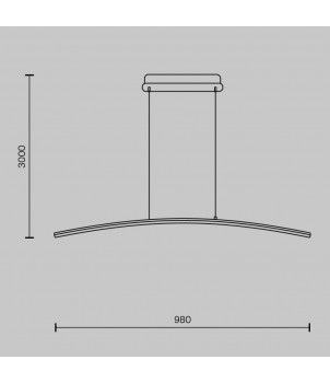 Lustra CURVE MOD243PL-L18BSK