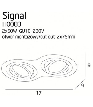 Spot Incastrat SIGNAL II H0083