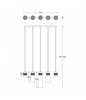 Lustra GEM P0389-05E-B5AC