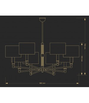 Candelabru TAMARA TAM-ZW-8(Z/A)