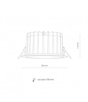 Spot Incastrat CL KEA LED 40W 4000K 8767