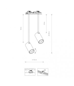 Spot Incastrat MONO LONG II 7682